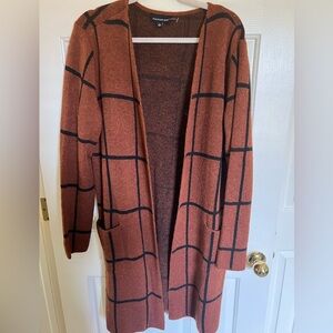 Letty & Me XL Rust Metallic Coatigan NWOT